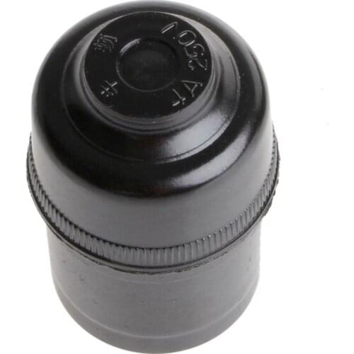 5pcs Black E27 Light Bulb Lamp Holder Base Pendant Screw Socket 250V 4A