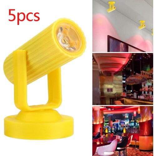 5pcs Stage Spot 1W AC 85-265V LED Ceiling Spots Foldable Track Light Spotlight Indoor Small Lamps Ceiling Spotlights Dropship