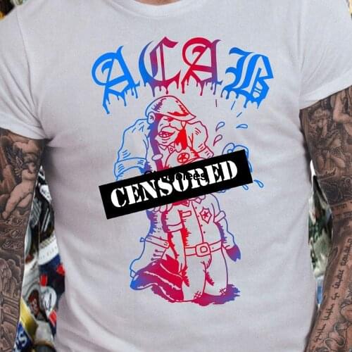 ACAB 1312 mature anti police t shirt unisex