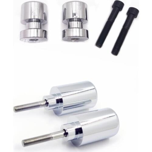 Aftermarket free shipping motorcycle parts Swingarm Spools Frame Slider for Suzuki 99-07 Hayabusa GSX 1300R GSXR1300 Chrome