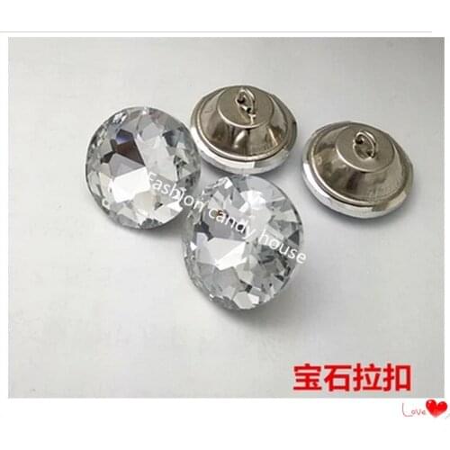 A15 Furniture Accessories crystal button buckle pouch crystal lens 20mm background wall decoration buttons