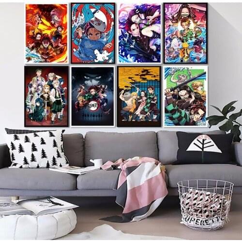 Japanese Anime Demon Slayer 5D Diamond Painting Full Drill Mosaic Diamond Embroidery Cross Stitch Kits DIY Home Decor Christmas