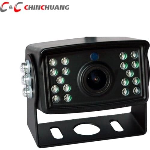 PC 1099 800 TV Lines Car Backup Rear View Reverse Camera 18 LED IR Night Vision Waterproof for Truck Bus RV Caravan Van Trailer