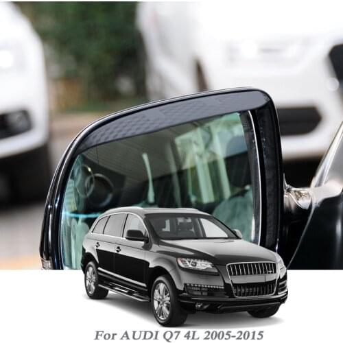 Car Rearview Mirror Rain Eyebrow Auto Shield Snow Guard Sun Side Visor Shade Protector For Audi Q7 4L 2005-2015 Car Accessory