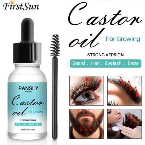Pansly Eyelash Growth Essential Oil Nourish Hair Essential Oil Natural Castor Oil Calm Prevent Skin Aging Organic Essential Oil