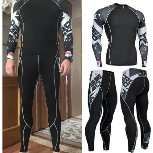 Brand Mens Thermal Underwear Set Winter Base Layer Hot Fleece Long Johns Tthermal Mens Underwear Set