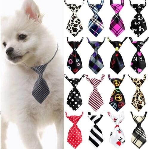 Wholesale100pcs Pet Dog Cat Bow Tie Puppy Cat Ties Bow Neckties Samll-dog Pet Cat Grooming Supplies Adjustable Puppy Bow Tie