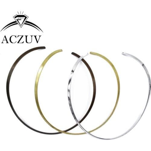 50Pcs Original Bronze Rhodium Plated Antique Bronze Wire Copper Metal Collar Necklace Findings For Jewelry Making