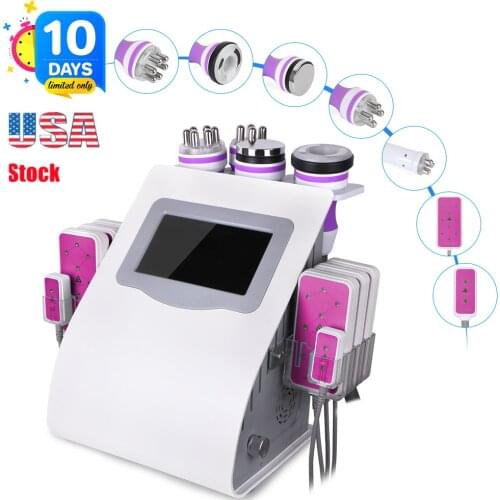 Multifunction 6 In 1 40K Ultrasonic Vacuum Rf Skin Rejuvenation Fat Loss Weight Lifting Wrinkle Removal Body Contouring Machine