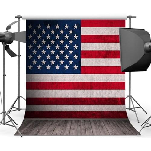 MOCSICKAIndependence Day Banner Photography Background American Flag Backdrops for Photographers Photo Studio L-484