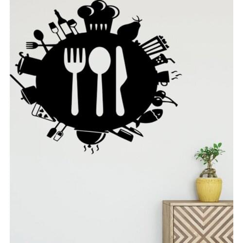 Diy Kitchenware Nursery Wall Stickers Vinyl Art Decals For Living Room Kids Room Wall Stickers Waterproof Wallpaper