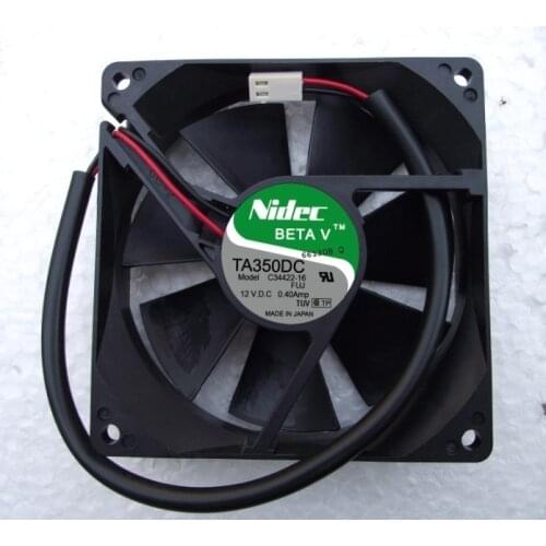 NIDEC TA350DC 9025 DC 12V 0.4A 2 Lines Double Ball Inverter Converter Cooling Fan