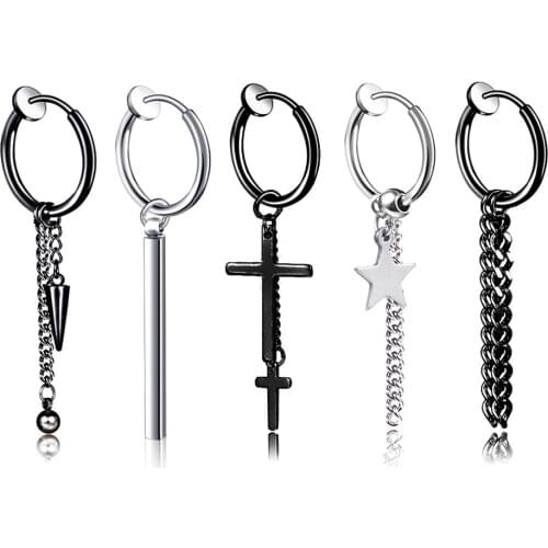 1pcs Stainless steel Clip On Earrings for Women and men Fashion No Ear Hole Earring Trendy Simple Style Clip Korean Earrings