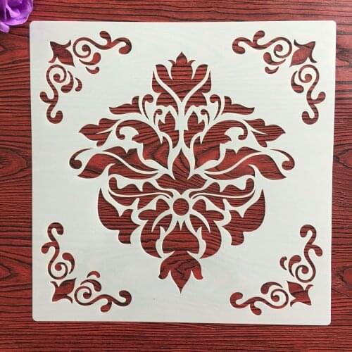 9 Style 30*30cm Mandala Geometry DIY Layering Stencils Wall Painting Scrapbook Coloring Embossing Album Decorative Template