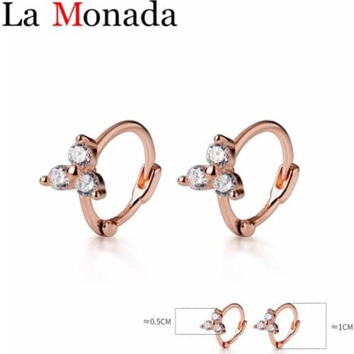 Elegant Circle Hoop Earrings For Women 2020 New Vintage Piercing Jewelry Zircons Flower Earring 925 Sterling Silver brincos