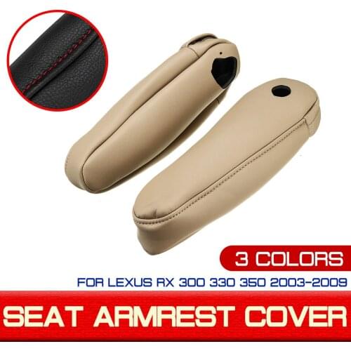 1Pair For Lexus RX 300 330 350 2003 2004 2005 2006 2007 2008 2009 PU Leather Seat Armrest Cover Skin Front Sat Cover Case