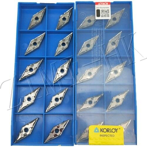 10pcs VNMG160402-HA H01 VNMG330.5-AK Carbide inserts Cutter blade For Aluminum