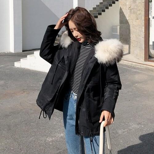 90% Duck Down Jacket Woman Hooded Parka Winter Coat Women Raccoon Fur Collar Long Coat Korean Parkas Abrigo Mujer MY1514