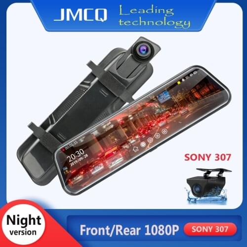 Double 1080P Car DVR Touch Screen stream media Auto Camera 10" front rear camera Video Recorder Rearview mirror Backup cameras