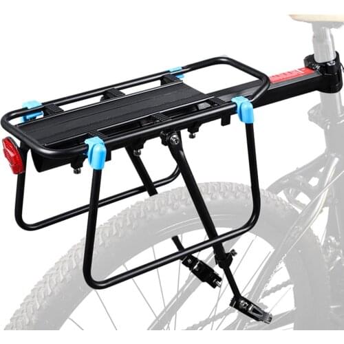 Bicycle Rear Rack Bike Luggage Carrier Bike Rack Aluminum Alloy Cargo Rack Quick Release Aluminum Carrier Bike Accessories