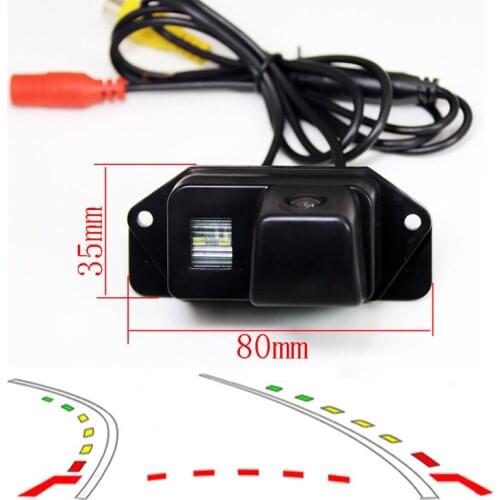 Dynamic Trajectory Tracks Car Rear view Parking camera For Mitsubishi Lancer Reverse Backup reversing Camera CCD HD
