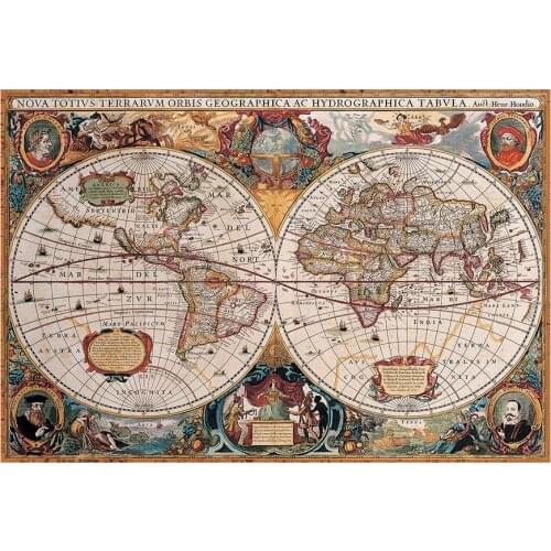 Diy 5D Medieval Vintage Old World Map Full Diamond Painting Cross Stitch Kits Art Nautical 3D Paint By Diamonds