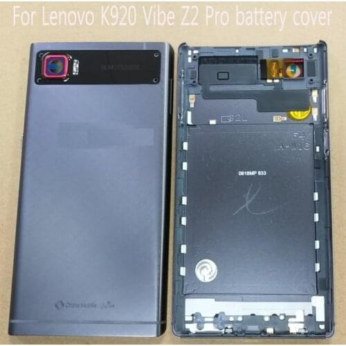 For Lenovo K920 Vibe Z2 Pro Dual SIM 4G LTE battery cover house Protective protection back cover with lens Replacement Parts