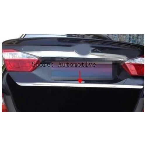 For Toyota Aurion Altis Camry Asian Model 2012-16 2017 Chrome Rear Trunk Back Door Cover Trim Tail Gate Moulding Styling Sticke