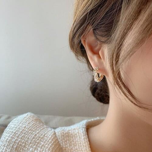 GorGor Clip Earrings Women Originality Statement Minimalist Square Zircon Sense of Luxury Exquisite Temperament Jewelry A101