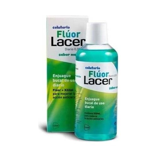 LACER COLUTORIO FLUOR DIARIO 0,05 % MENTA 500 ML