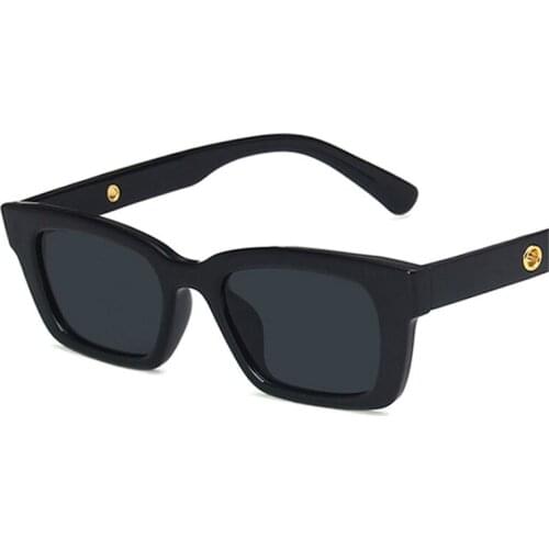 Small Rectangle Sunglasses Women Retro Narrow Vintage Sun Glasses Men Brand Designer Shades Hip-Hop Eyewear UV400