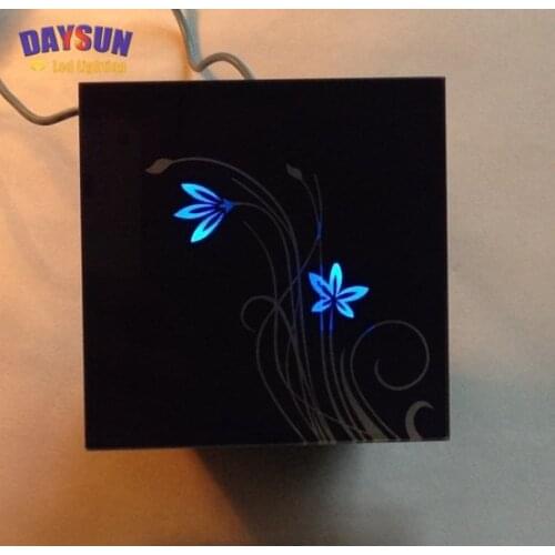 New Wall Switch Touch ON OFF Light Switch Luxury Home Hotel Crystal Glass Panel Touch Switch 2Gang 2Way 86*86mm AC110V-260V