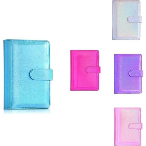 A6 Pu Leather Notebook Binder Cover,6 Ring A6 Binder Budget Cash Envelopes,Planner Travel Journal Binder Cover