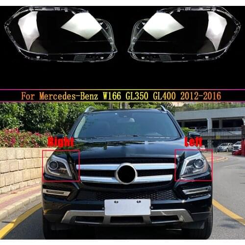 Car Front Headlamp Lens For Mercedes-Benz W166 GL350 GL400 2012~2016 Headlight Cover Replacement Auto Shell Lampshade Glass