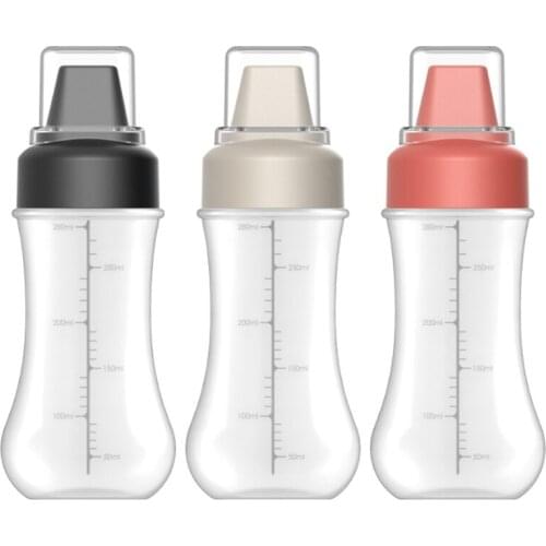 5 Hole Plastic Squeeze Squirt Bottle with Leak Proof Clear Cover Kitchen Dispenser Lid Plastic Squeeze for Sauce