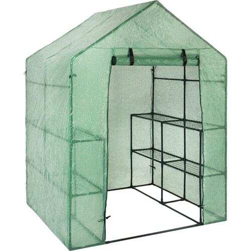 Portable Plastic Garden Greenhouse Cover For 2 Layer Mini Walk In Greenhouse Outdoor Protect Plants Flowers (no Iron Stand)
