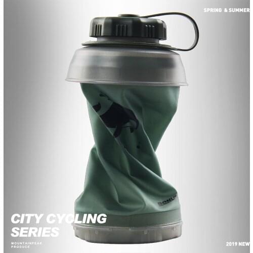 Mountainpeak Folding Water Cup Portable Large Capacity Travel Water Cup Outdoor Riding Sports Shrinkage Water Cup