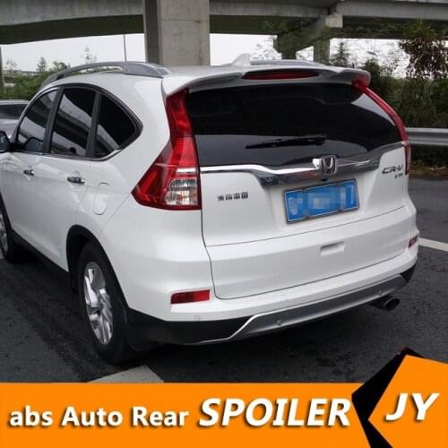 For HONDA CR-V Spoiler 2012-15 CRV spoiler without light High Quality ABS Material Car Rear Wing Primer Color Rear Spoiler