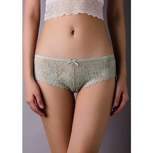 Sexy Lace Thong Panties Female Underwear for Women Seamless Mini G String Hollow Breathable Low Rise Briefs Brazilian Lingerie
