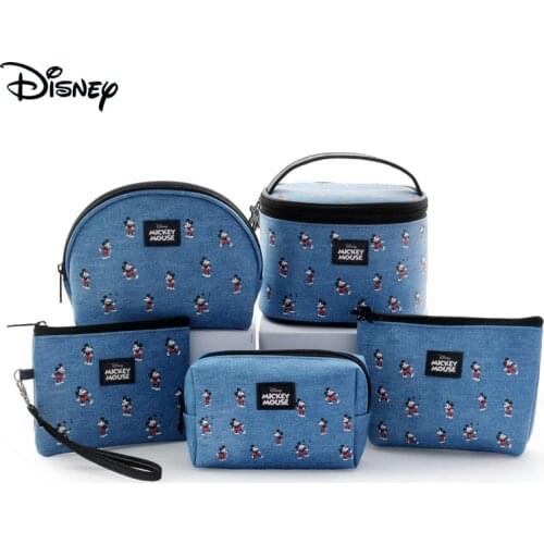 New Disney Mickey Mouse Cute Bag Mummy Travel Cosmetic Bag Disney Purse Bags for Baby Girls Birthday Gift