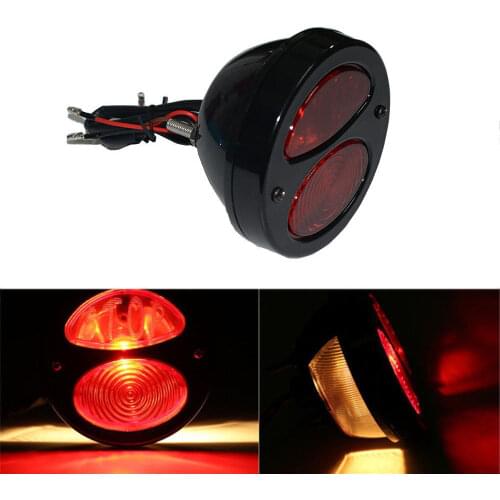 Motorcycle LED Tail Light Lamps Motor Cafe Racer Rear Fender Edge Brake Taillight For Honda Kawasaki Yamaha Suzuki Ducati