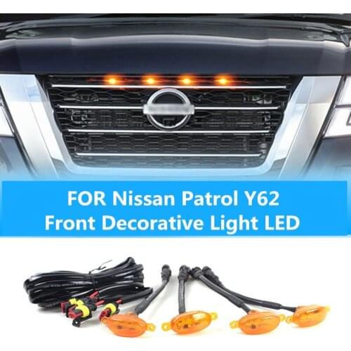 Car hood light LED FOR Nissan Patrol Y62 2012-2020 car body personalized decoration light Patrol modified light