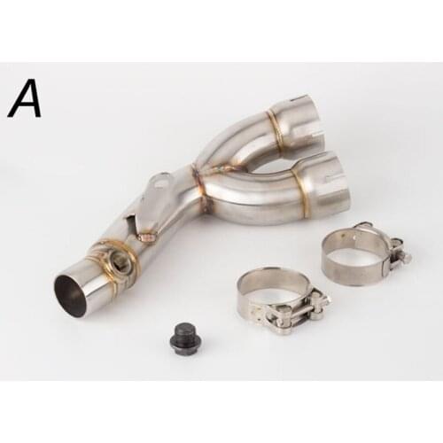 Motorcycle Exhaust Middle Link Pipe For YZF R6 Stainless Steel Exhaust Tube Fit For 1998-2020 years