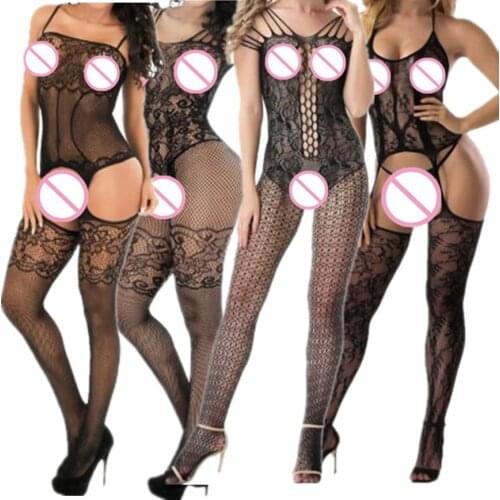 Shengrenmei Bodysuits for Women Sexy Lingerie Teddy Erotic Lingerie Crotchless Nightgown New Bodystockings Porno Sexy Underwear