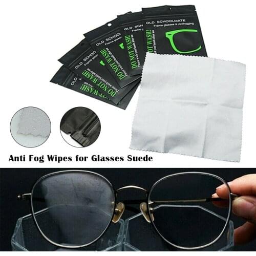 1/5Pcs Anti Fog Wipes for Glasses Reusable Suede Defogger Cloth for Eyeglasses Suede Defogger Cloth Glasses Cleaners Eyeglasses