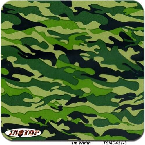 1m 50Sq TSMD421-3 Camouflage Holographic Vinyl Film Water Printing Water Transfer Printing Film
