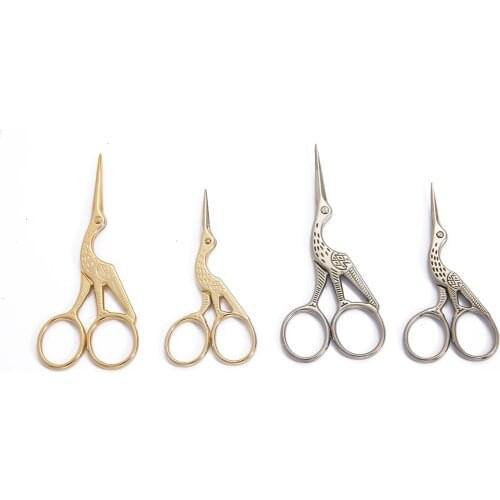 1pc Stainless Steel Scissors European Style Cross Stitch Retro Tailor Scissor For Sewing Fabric Cut Trim Shear Accessories
