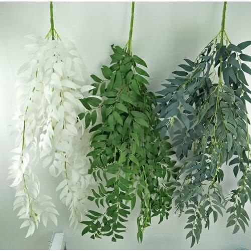 10pcs Artificial Willow Wicker Branch For Plant Wall Background Wedding Archway Ceiling Home Hotal Office Bar Decorative