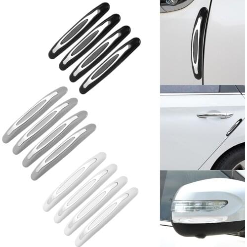 4 Pcs/Set Car Door Guard Protector Door Edge Trim Guard Car Anti-Collision Strip Styling Moulding Anti-Scratch Sticker