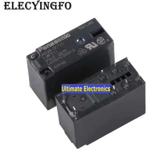 5pcs JW2SN-DC12V 12VDC AJW7211 Replaces G2R-2-12VDC Power Relay